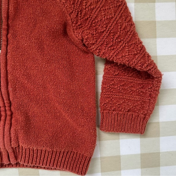GAP Baby Burnt Orange Knitted Fall Sweater Girls 18-24 Months - Picture 4 of 5